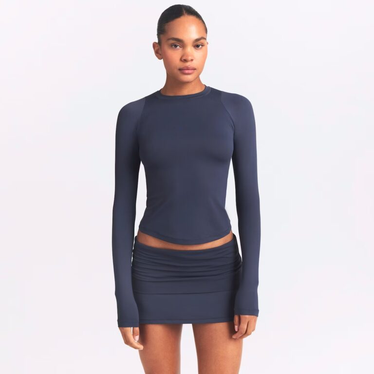 Лонгслив NikeSKIMS Airy Long Sleeve Crew Neck Top Deep Royal