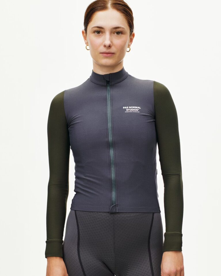 Джерси Pas Normal Studios Women's Mechanism Long Sleeve Jersey Steel / Dark Olive