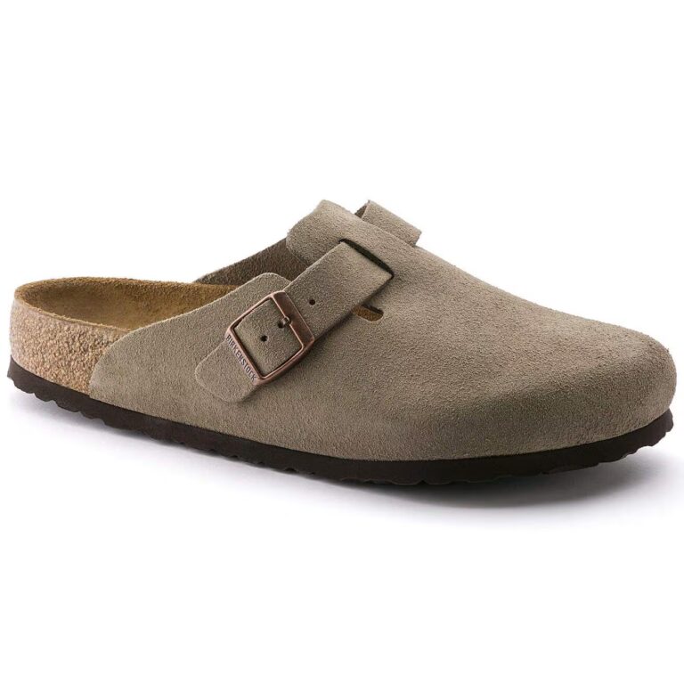 Сандали Birkenstock Boston Soft Footbed Suede Leather Taupe