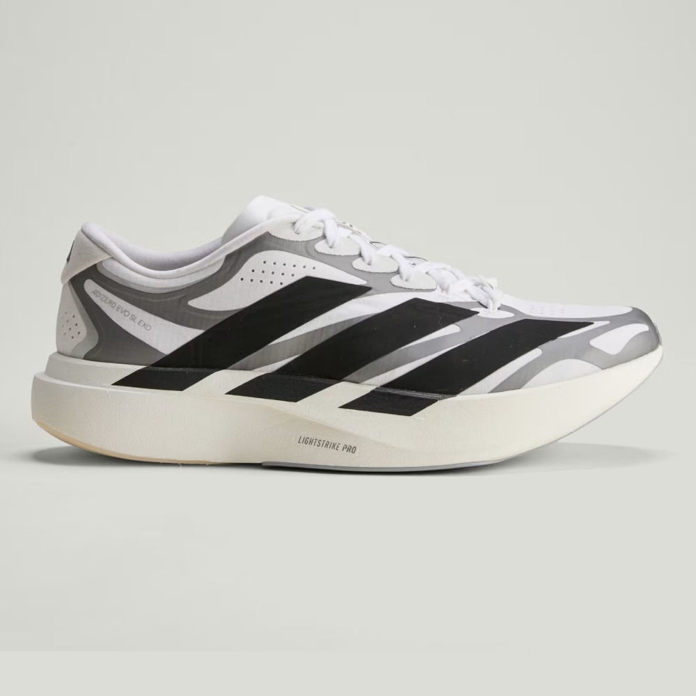 Adizero Evo SL EXO 'Cloud White / Core Black / Iron Metallic'