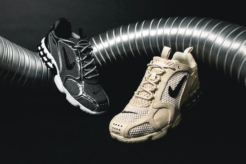 Кроссовки Stussy и Nike Air Zoom Spiridon Cage